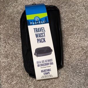 Black Travel Waist Pack